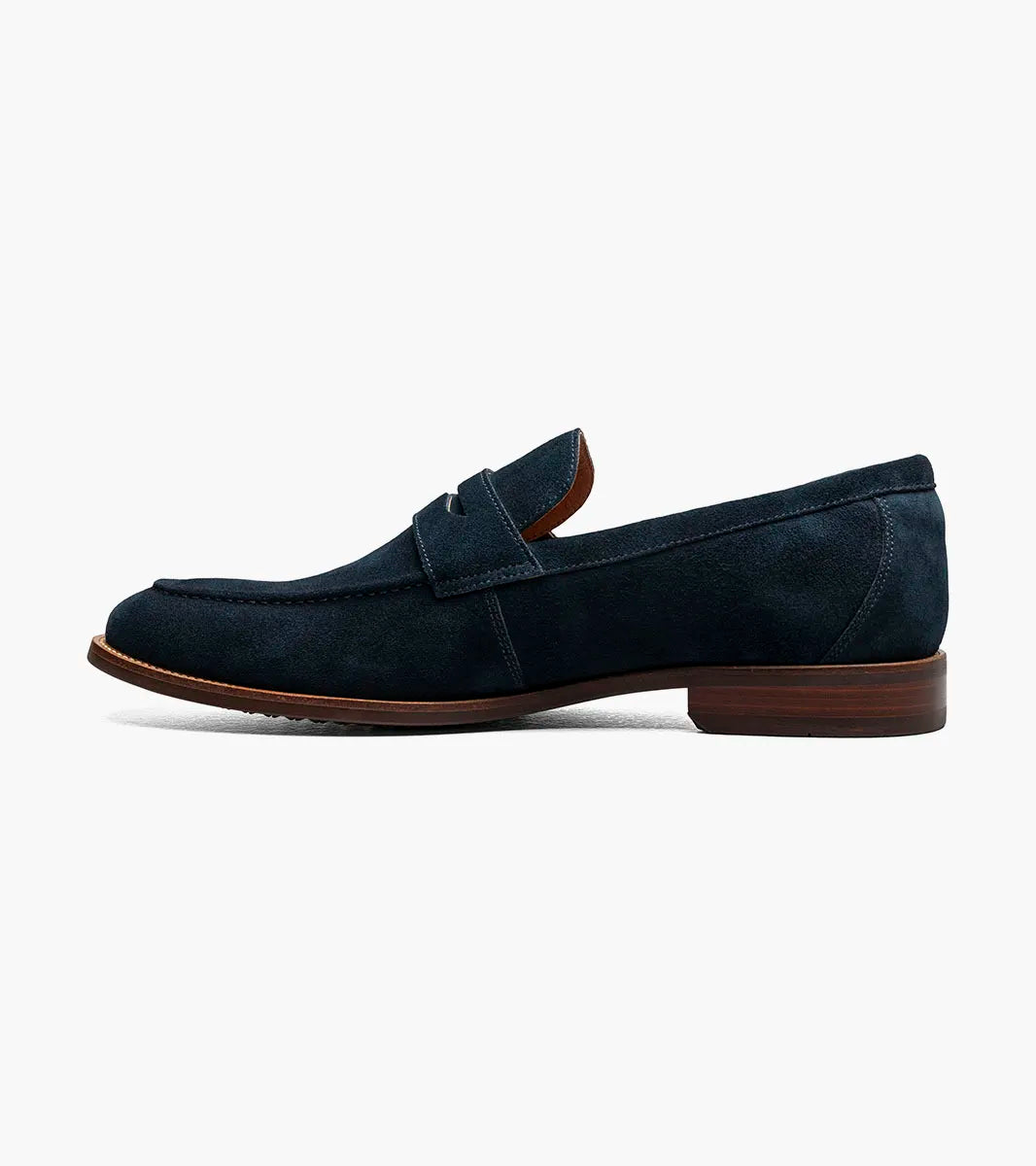 Florsheim Mens Rucci Suede Penny Loafer Shoe-Navy