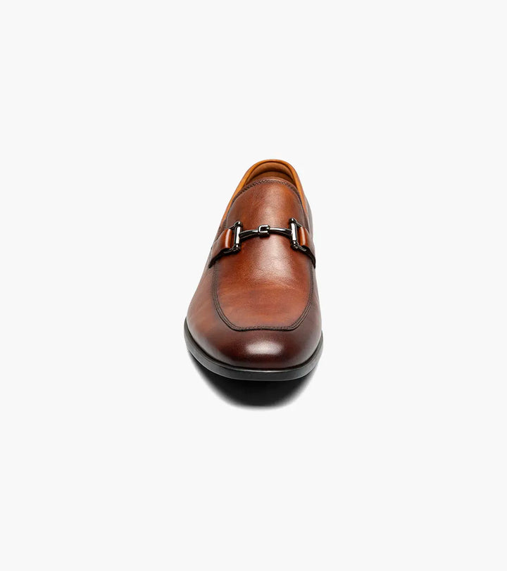 Florsheim Zaffiro Moc Toe Bit Loafer (Wide Width)- Cognac