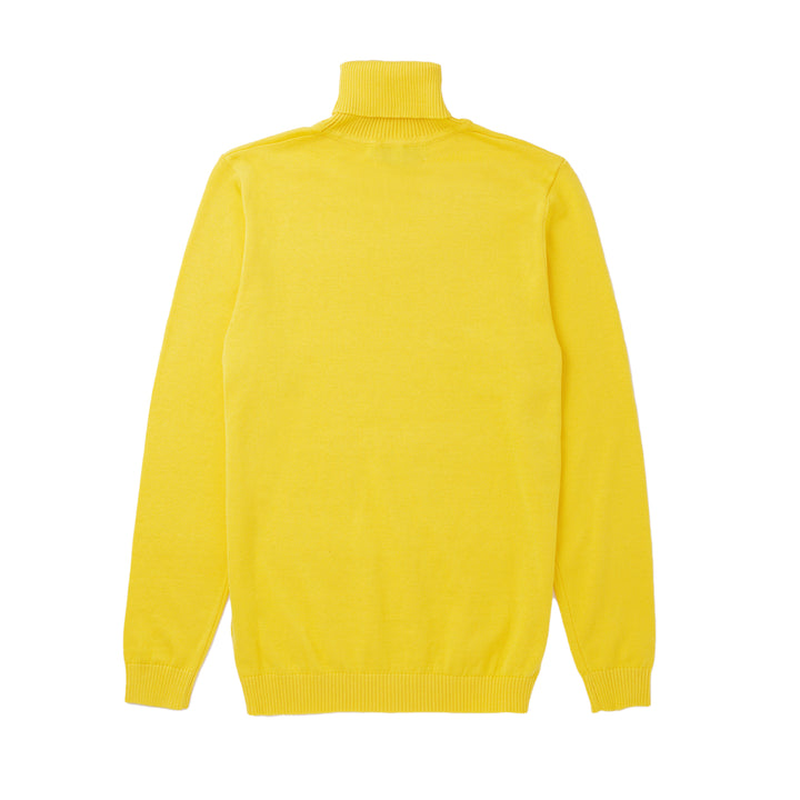 Long Sleeve Turtle Neck Sweater by Lorenzo Franco-Yellow