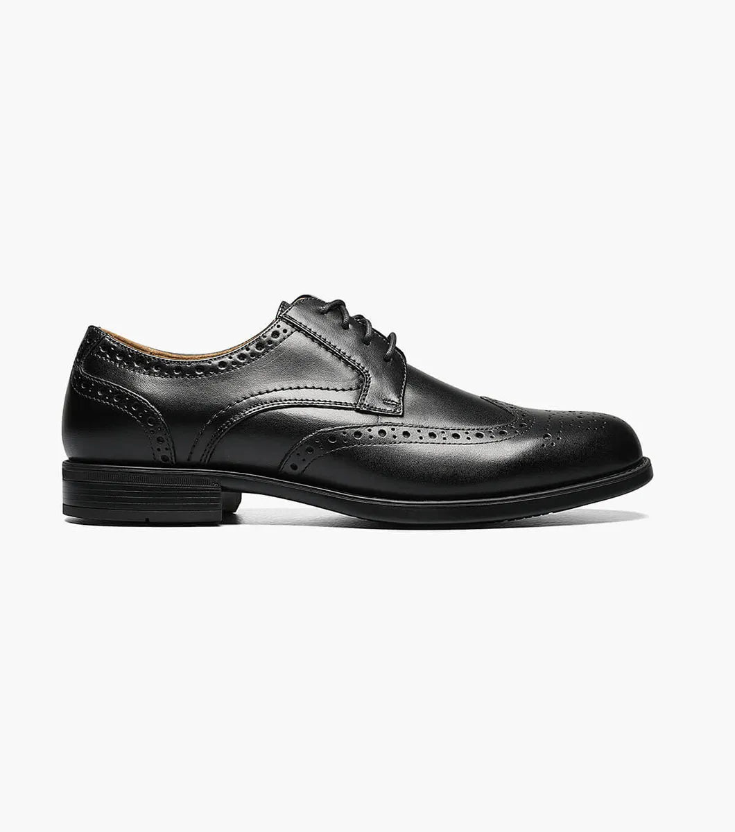 Florsheim Men`s Midtown WingTip Oxford-Black