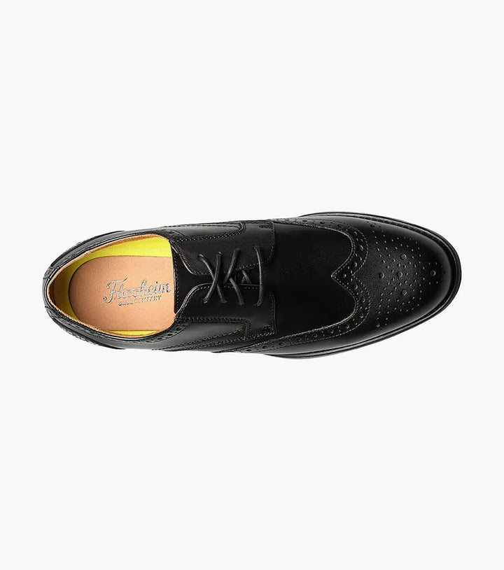Florsheim Men`s Midtown WingTip Oxford-Black