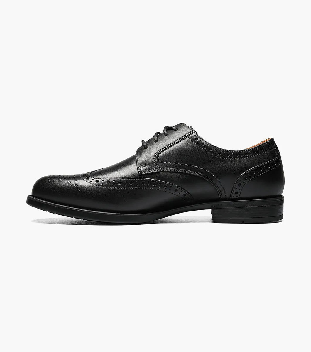 Florsheim Men`s Midtown WingTip Oxford-Black