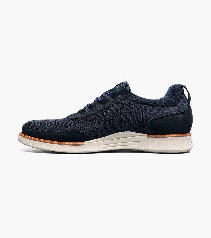 Florsheim "Launch" Knit Elastic Lace Moc Toe Slip On - Navy