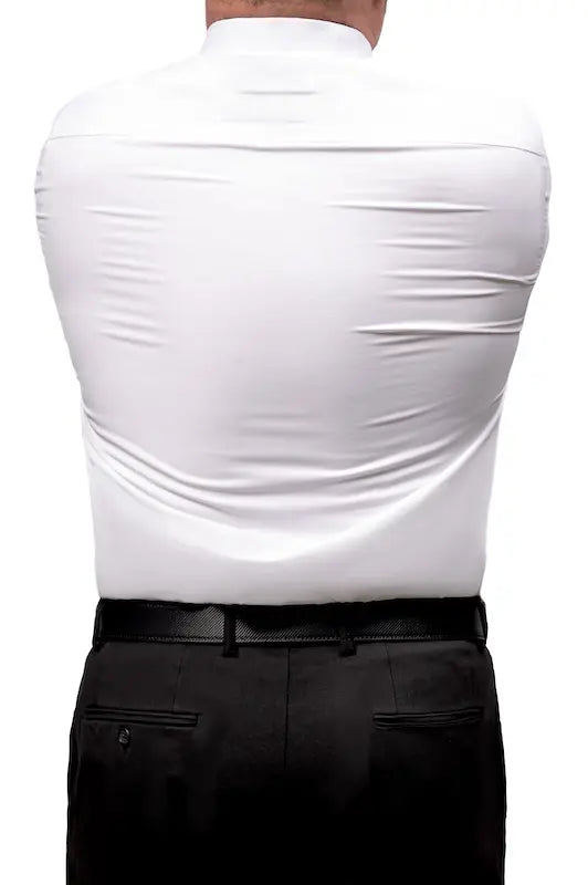 Ted Standford  Slim Fit 4 Way Stretch Tuxedo Shirt-White