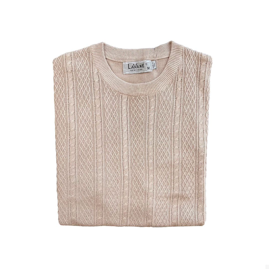 Lavane Crew Neck Short Sleeve - Sand