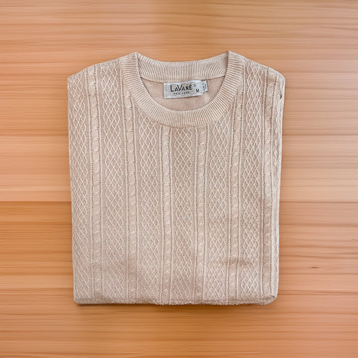 Lavane Crew Neck Short Sleeve - Sand