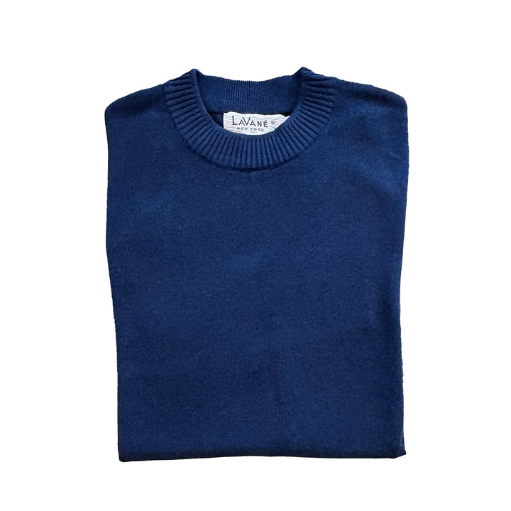 Lavane Short Sleeve Mock Neck Shirt - Cobalt