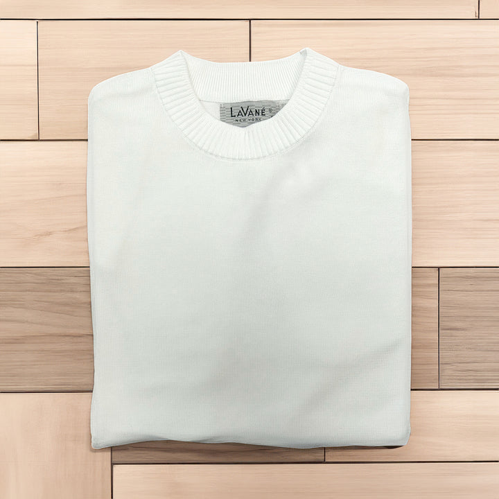 Lavane Short Sleeve Mock Neck Shirt - White