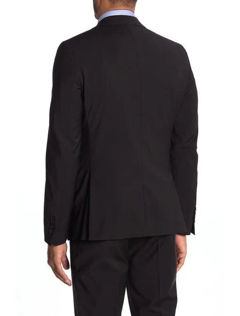 Calvin Klein Men's 2 Button Slim Fit Suit Jacket-Black