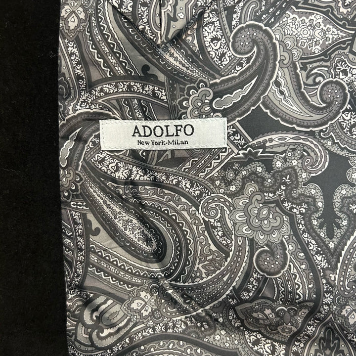 ADOLFO 2BTD SOLID VELVET SPORT JACKET-BLACK lining