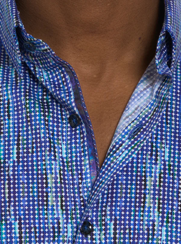 Robert Graham FrankHauser Multi Color Long Sleeve Woven Shirt-Multi