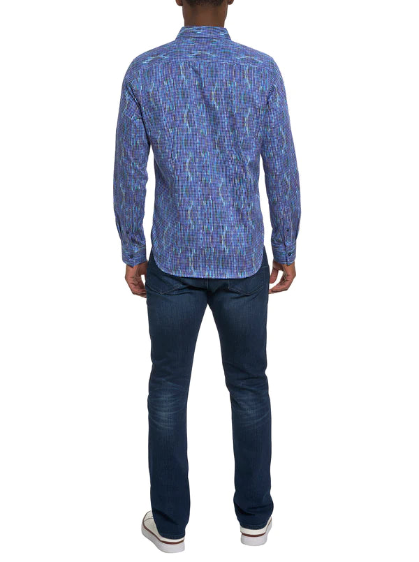 Robert Graham FrankHauser Multi Color Long Sleeve Woven Shirt-Multi