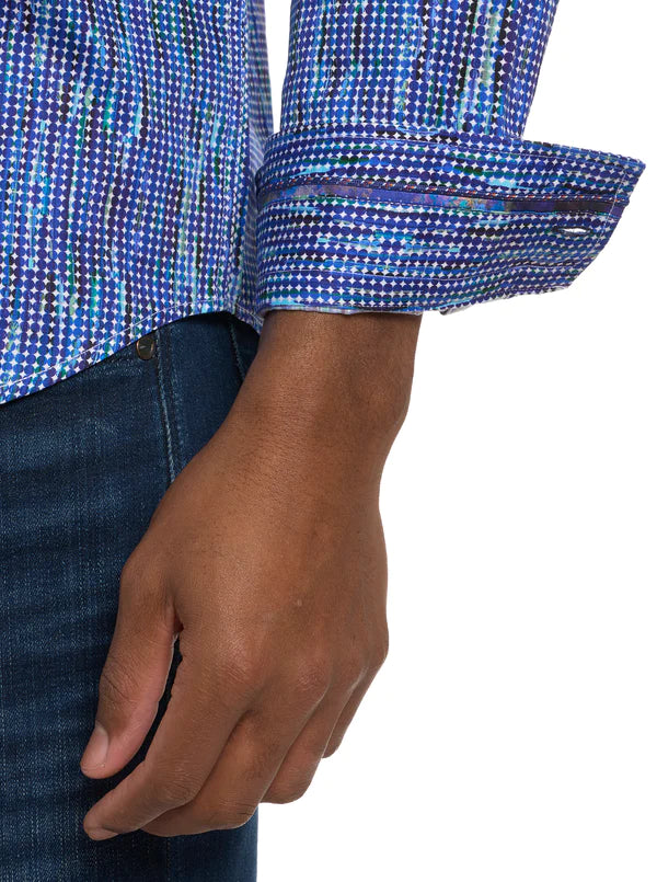 Robert Graham FrankHauser Multi Color Long Sleeve Woven Shirt-Multi