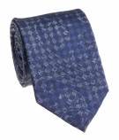 Men`s Bocara Regular Width Fancy Design Silk Tie-Blue