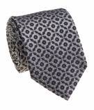 Men`s Bocara Regular Width Fancy Design Silk Tie-Black