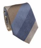 Men`s Bocara Regular Width Fancy Design Silk Tie-Taupe