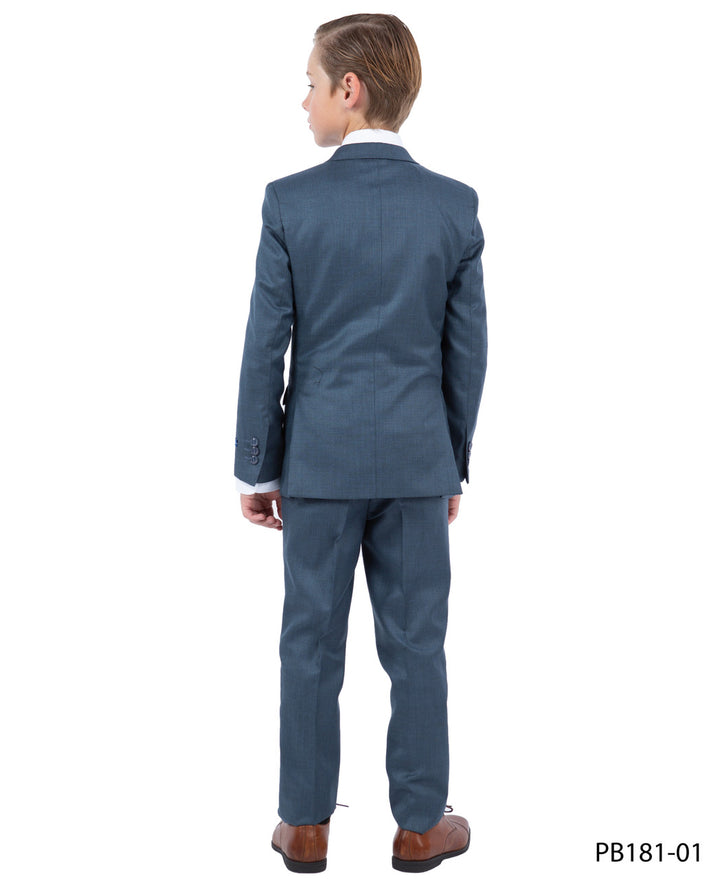 Perry Ellis Boys 5 Piece Suit-M.NAVY