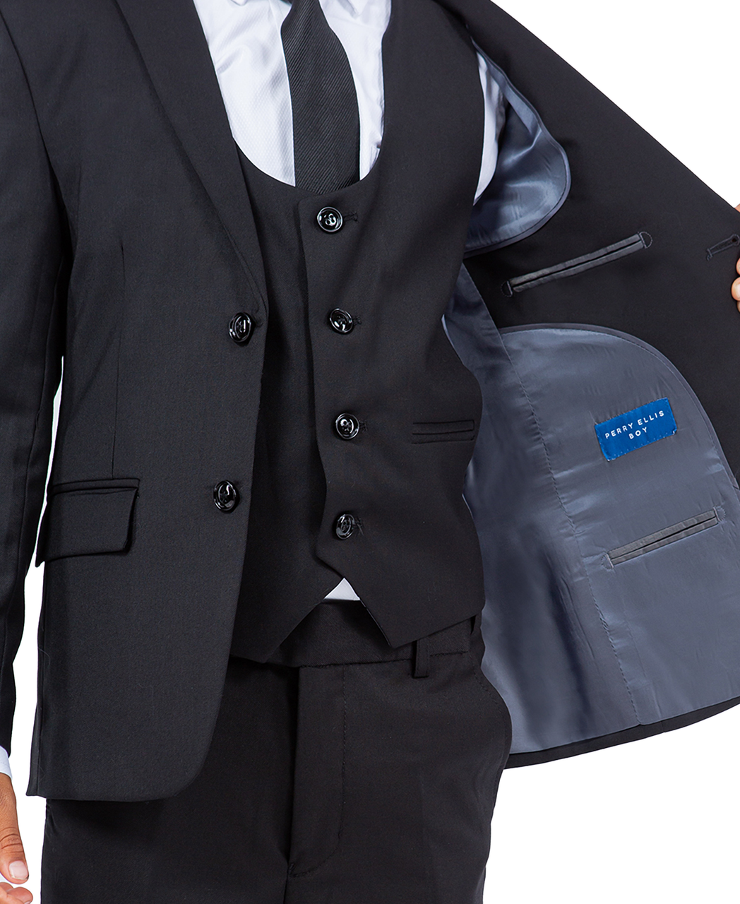 New York Man 5 Piece Suit-Black by Perry Ellis