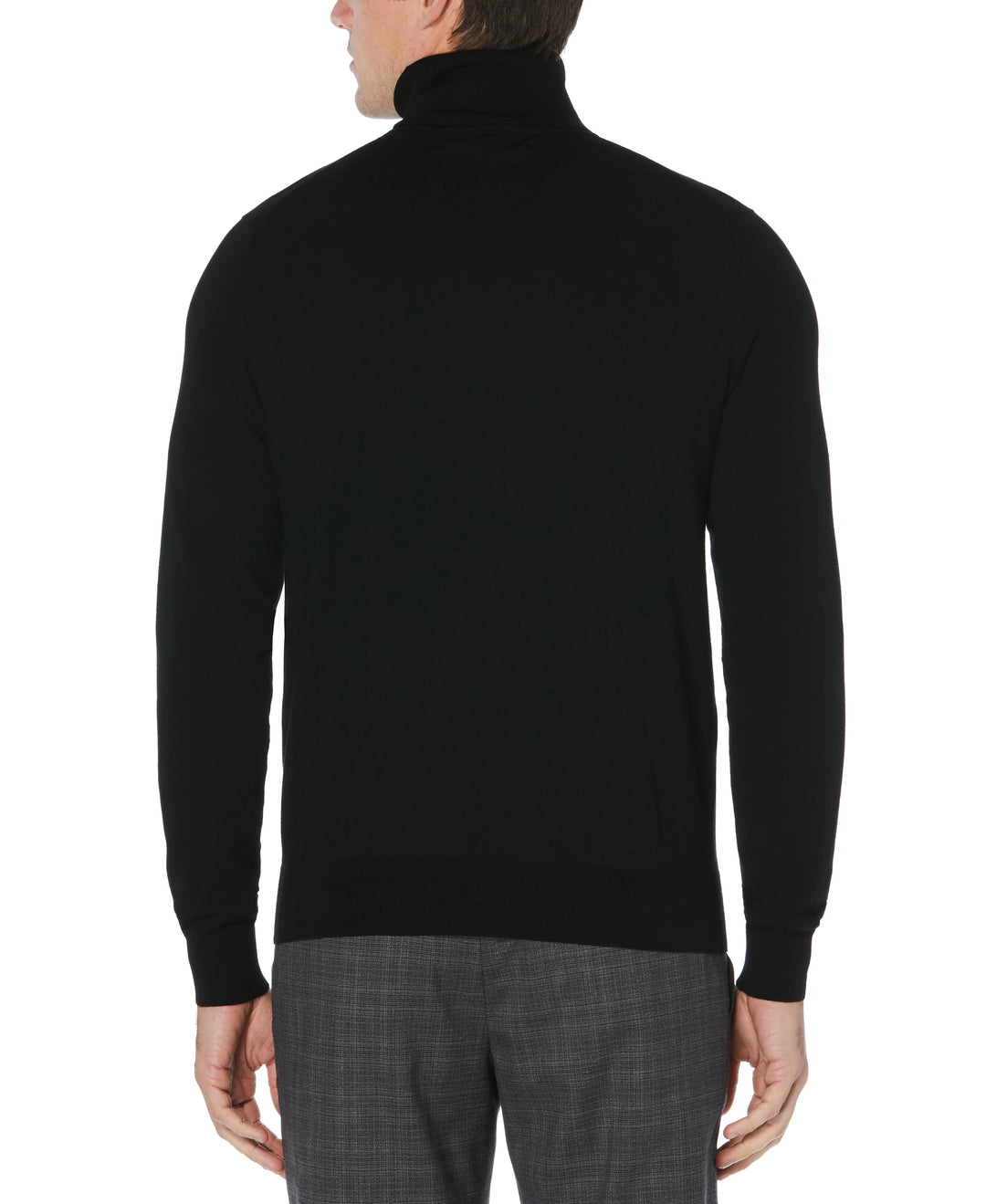New York Man Brand Solid Cotton Blend Regular Turtle Neck Sweater