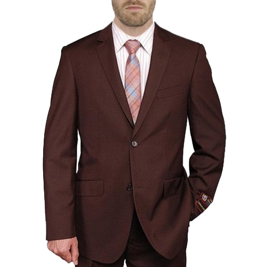 New York Man Italian Designer Brown 2 Piece Suit (available in Slim or Modern fit)