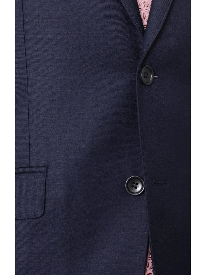 Avivi Collection 2 Button Slim Fit Suit - Navy | 100% Wool