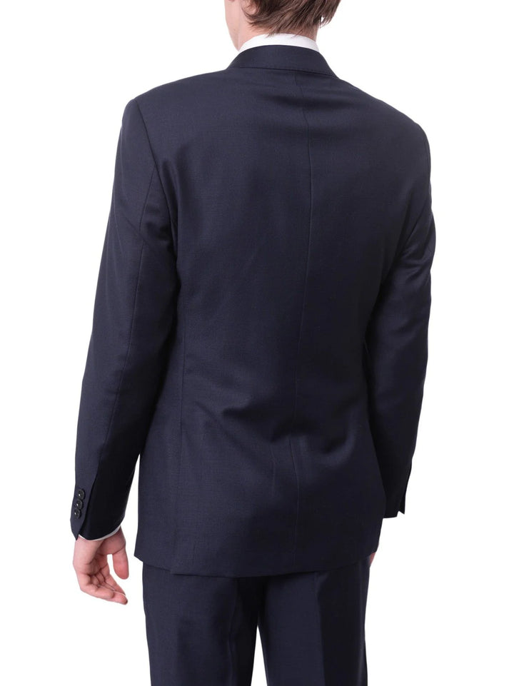 Avivi Collection 2 Button Slim Fit Suit - Navy | 100% Wool