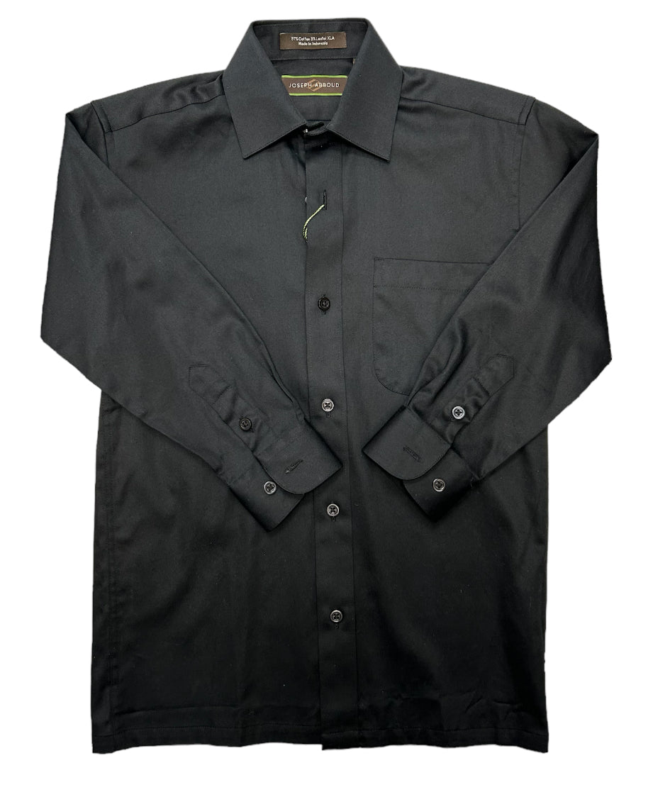 Joseph Abboud Black Boys Dress Shirt Clearance-Black