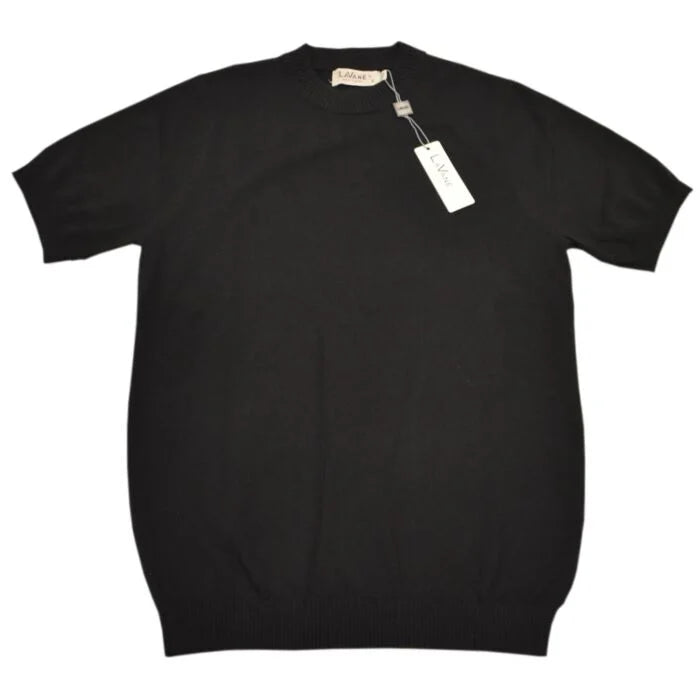 Lavane Short Sleeve Mock Neck Shirt - Black