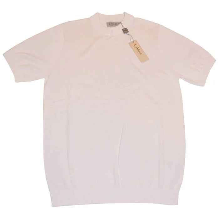 Lavane Short Sleeve Mock Neck Shirt - Cream