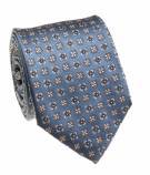 Men`s Bocara Regular Width Fancy Design Silk Tie-Slate