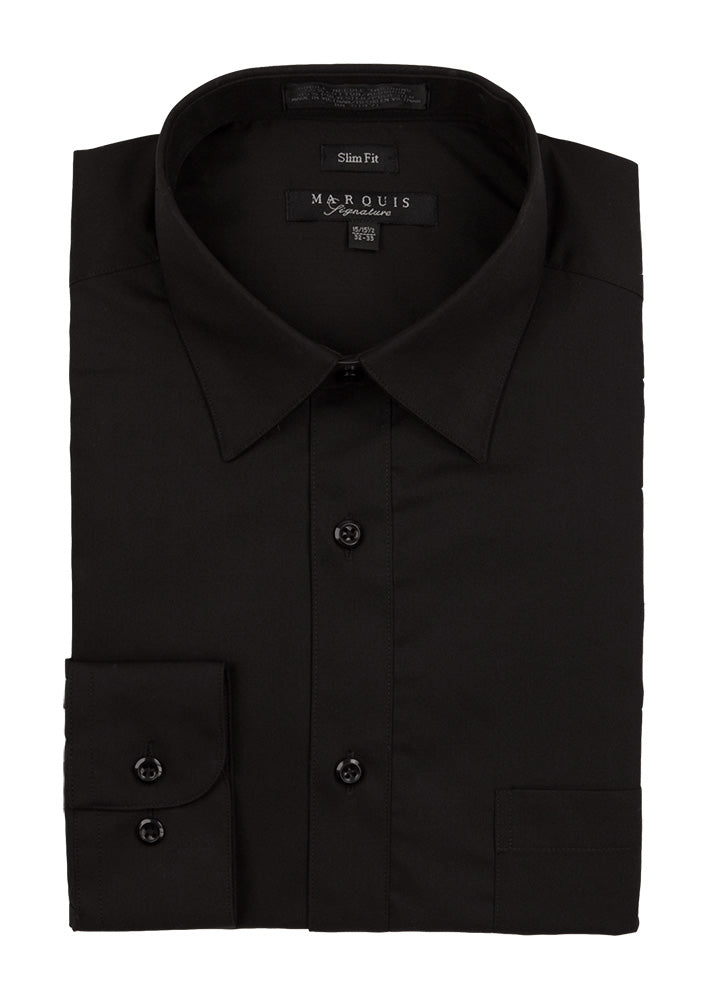 Marquis Signature Slim Fit Dress Shirt - Black