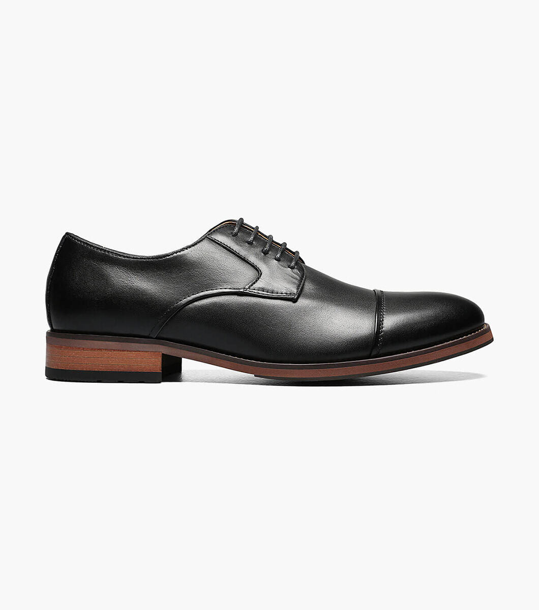 Florsheim Mens Blaze Captoe Oxford Shoe-Black-14199 - New York Man Suits