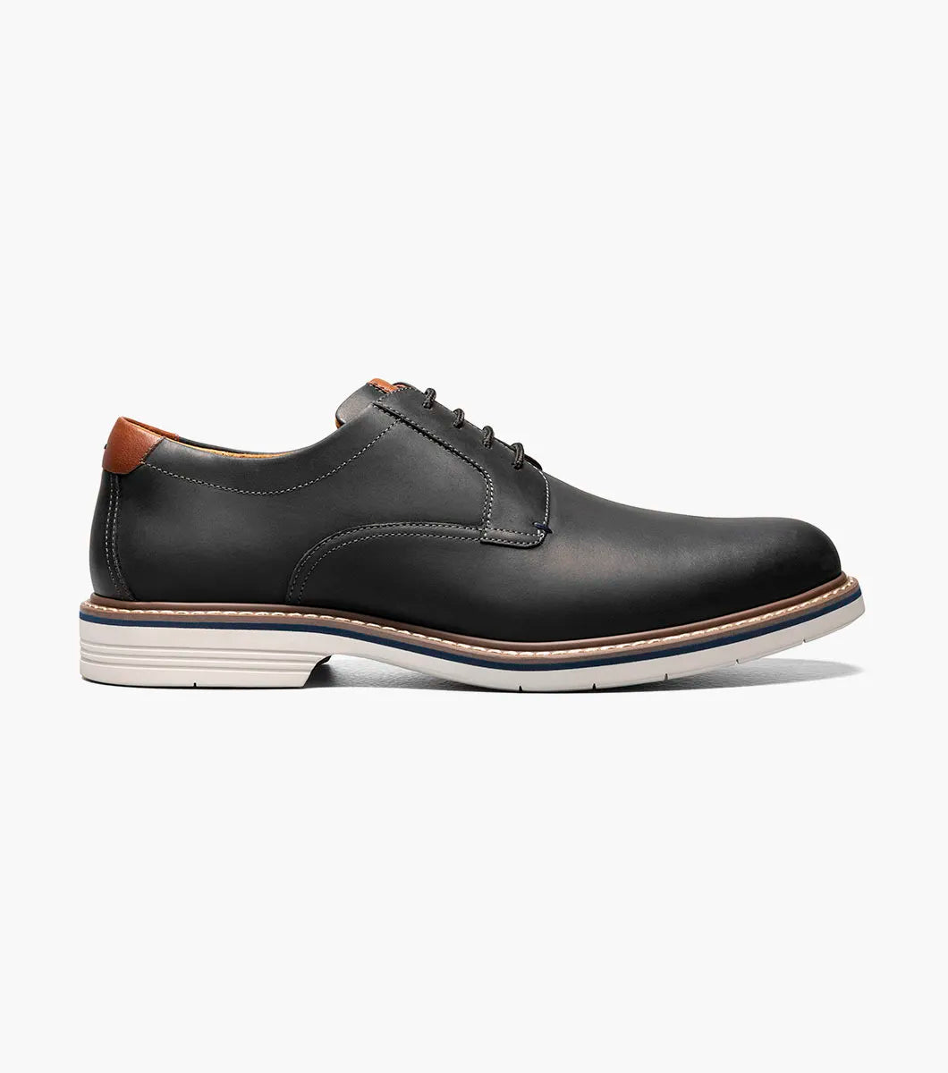 Florsheim Mens Norwalk Plain Toe Oxford Shoe-Black