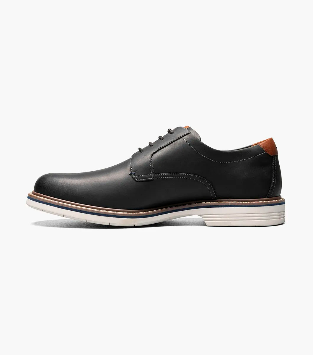 Florsheim Mens Norwalk Plain Toe Oxford Shoe-Black