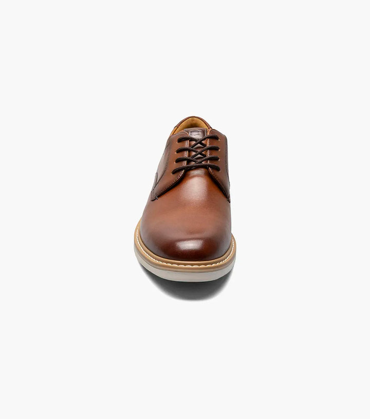 Florsheim Mens Norwalk Plain Toe Oxford Shoe-Cognac