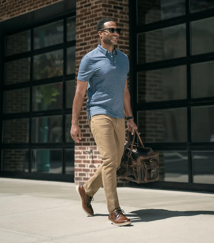 Florsheim Mens Norwalk Plain Toe Oxford Shoe-Cognac