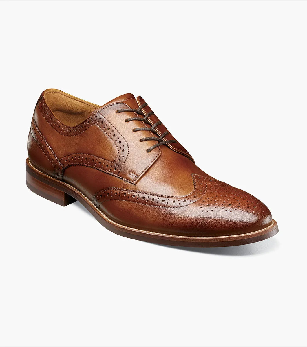 Florsheim Men Rucci Wingtip Oxford Cognac ShoesI-Cognac - New York Man Suits