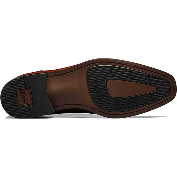 Floresheim Mens Cognac Plain Toe Single Monk Strap Shoes - New York Man Suits