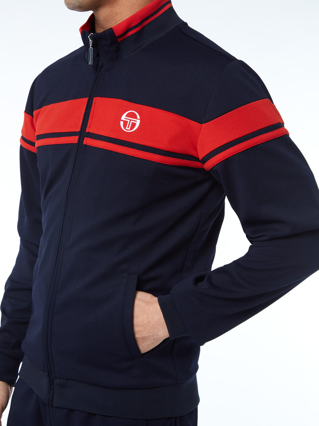 Sergio Tachini Tennis Young Line Track Jacket and Pants White-Navy - New York Man Suits