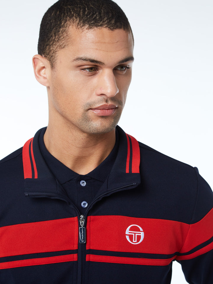 Sergio Tachini Tennis Young Line Track Jacket and Pants White-Navy - New York Man Suits