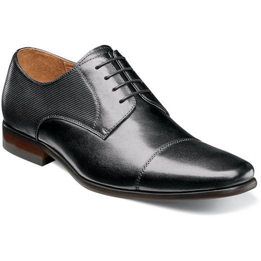 Florsheim Postino Cap Toe Ox Oxford Dress Shoes - Mens-Black - New York Man Suits