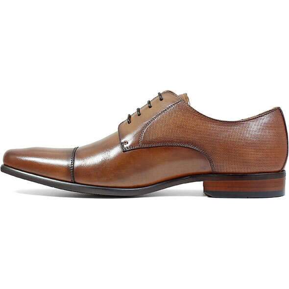 Florsheim Postino Cap Toe Ox Oxford Dress Shoes - Mens-Cognac - New York Man Suits