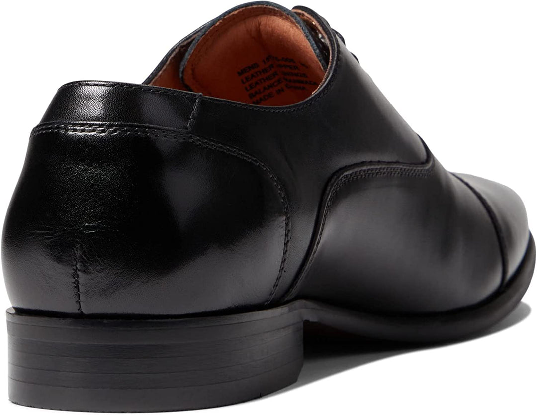 Florsheim Mens Wide Width Postino Cap Toe Ox Oxford Dress Shoes-Black - New York Man Suits