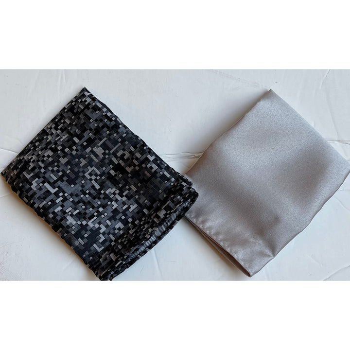 Adolfo Fancy Zig Zag Design Bow Tie Hanky & Cufflink Box Set - ABS59146 - New York Man Suits