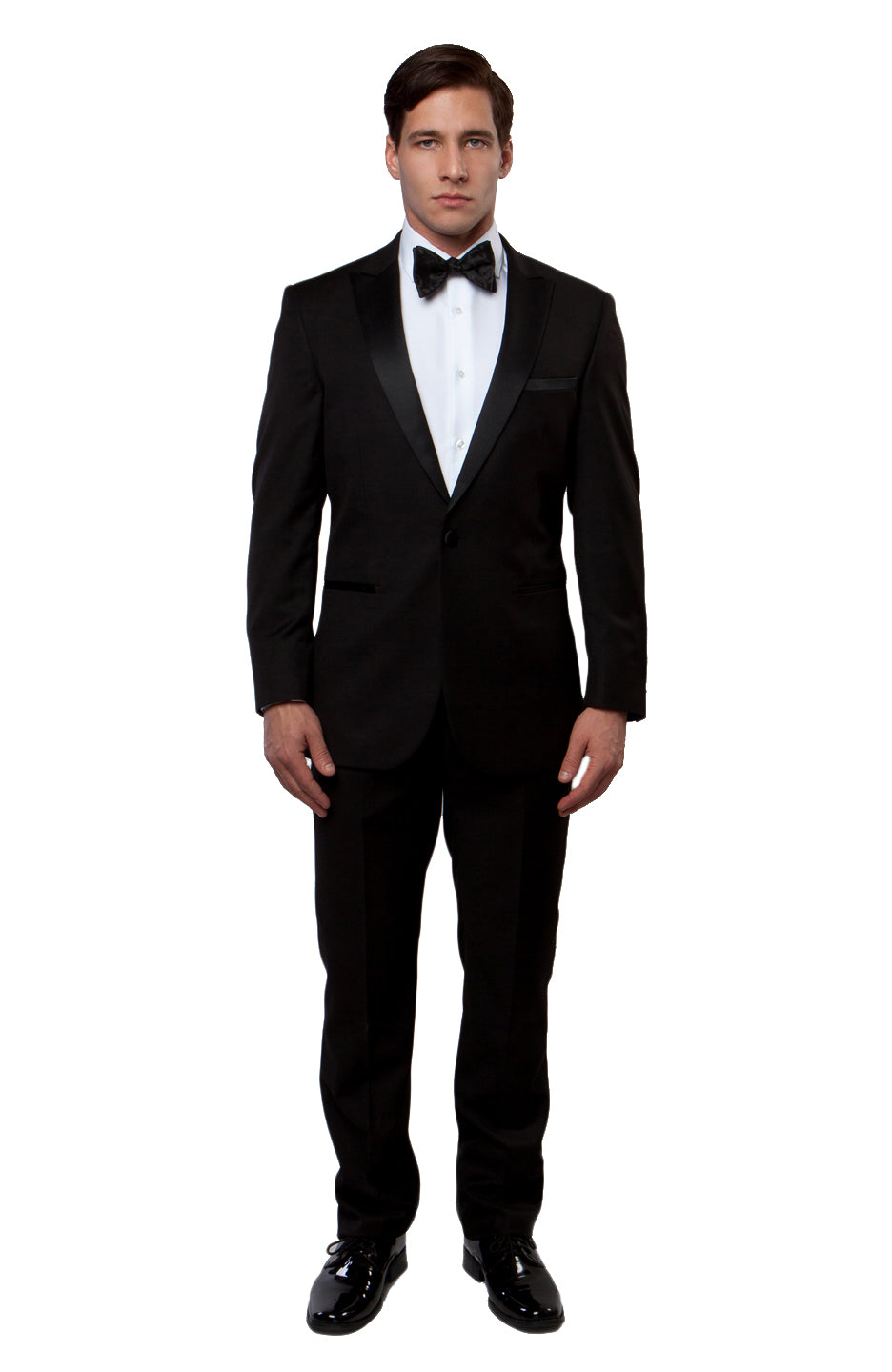 Peak Lapel Tuxedo Solid Slim Fit Prom Tuxedos For Men - New York Man Suits