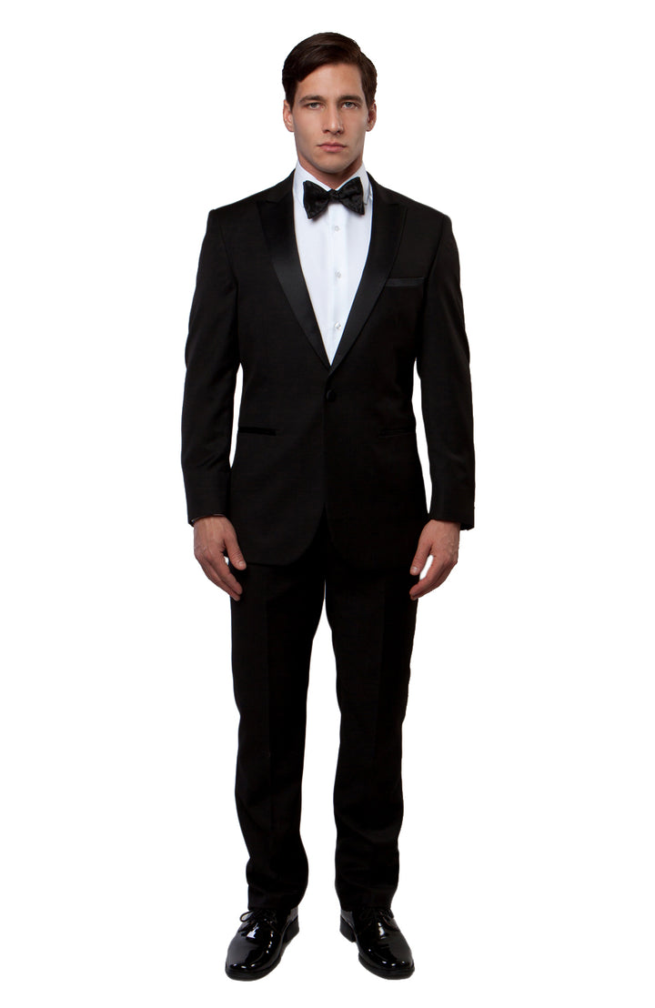Peak Lapel Tuxedo Solid Slim Fit Prom Tuxedos For Men - New York Man Suits