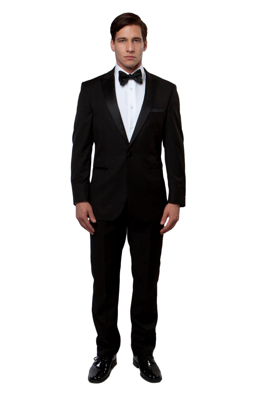 Peak Lapel Tuxedo Solid Slim Fit Prom Tuxedos For Men - New York Man Suits
