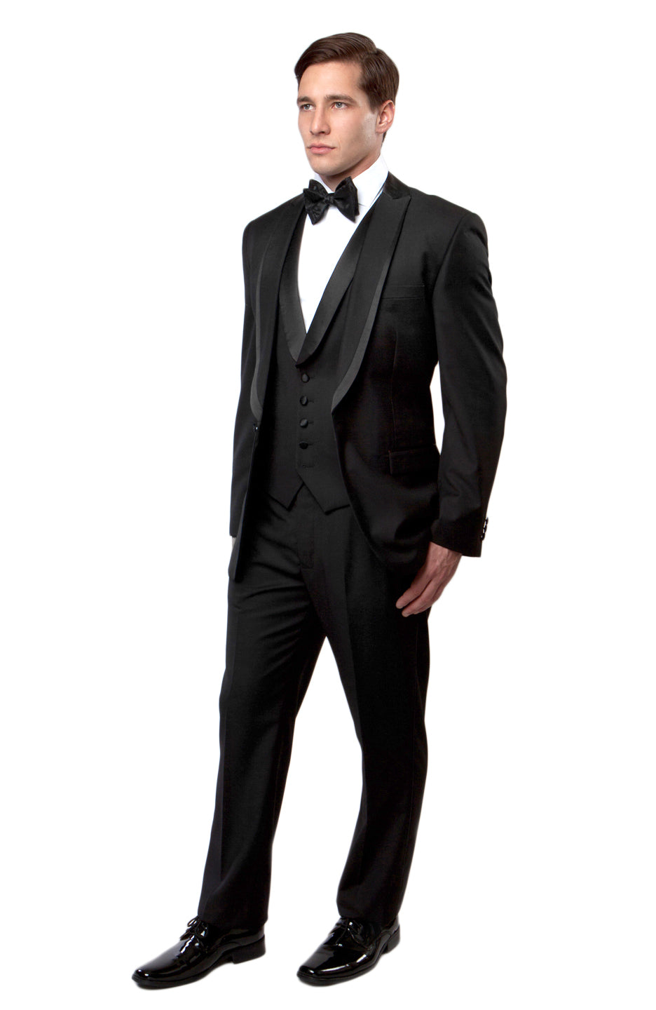 Shawl Collar Trim/ Peak Lapel Tuxedo Solid Slim Fit Prom Tuxedos For Men - New York Man Suits