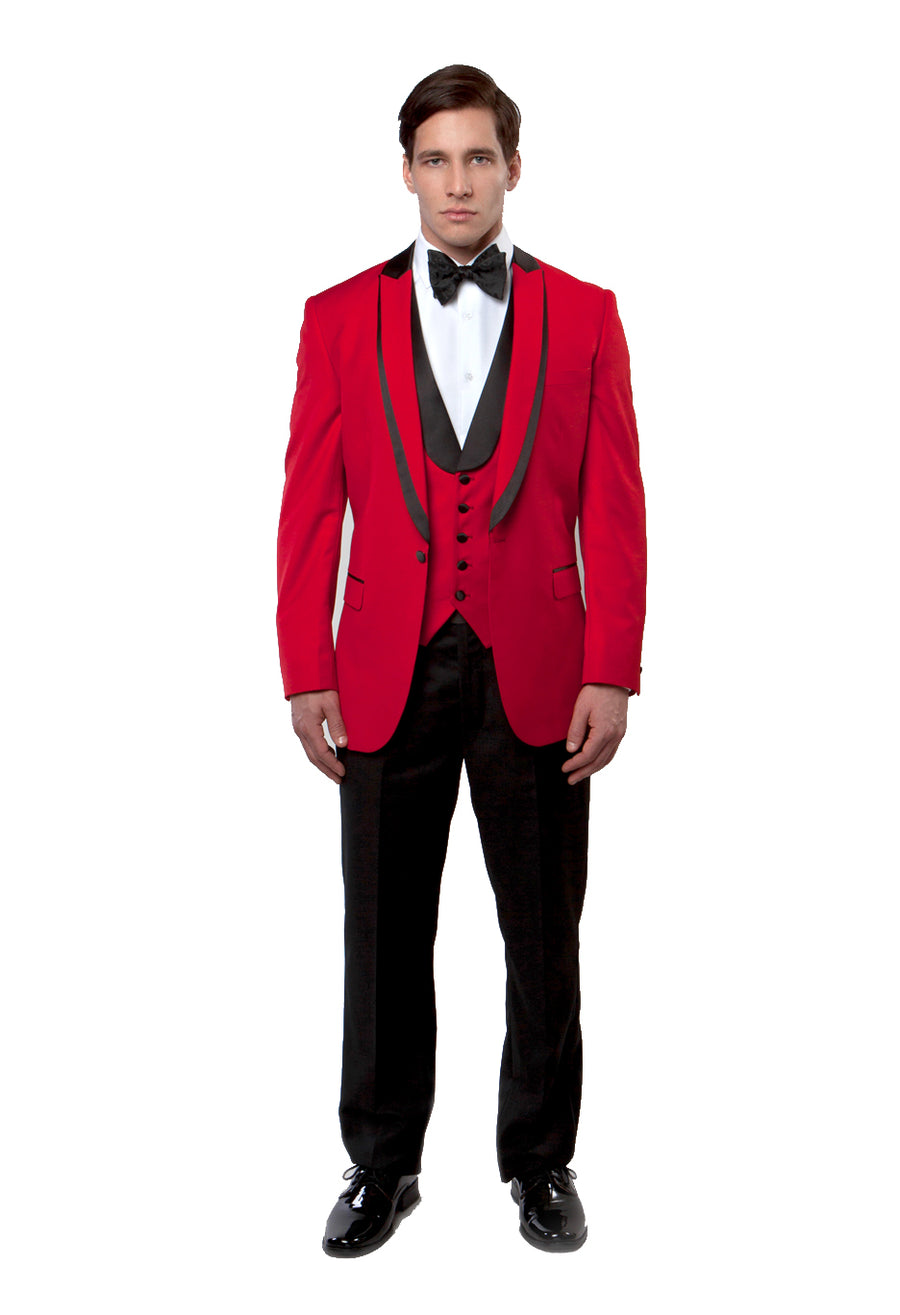 Shawl Collar Trim/ Peak Lapel Tuxedo Solid Slim Fit Prom Tuxedos For Men - New York Man Suits