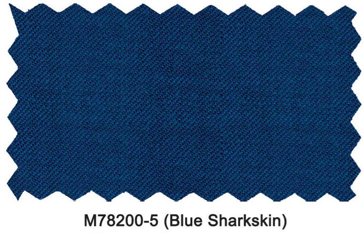 Mantoni 2 Button Modern Fit Sharkskin Wool Suit - Blue